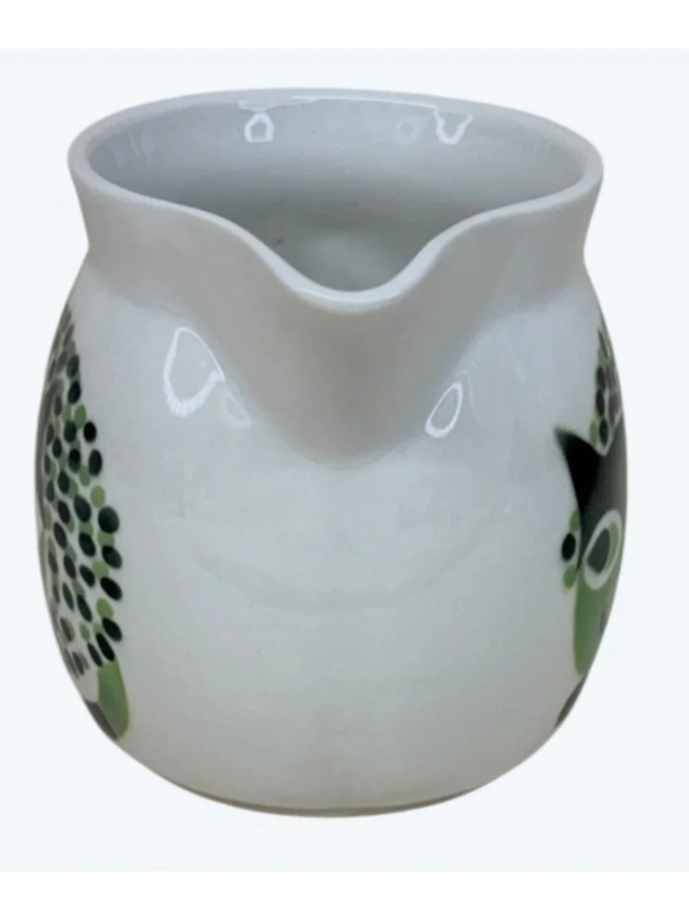 Arabia Finland Green Spotted Kissa Cat Kaj Franck Gunvor Olin Gronqvist Pitcher